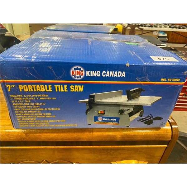7IN KING CANADA PORTABLE TILE SAW