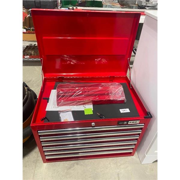 26X18X18IN JETPRO TOOL BOX - VERY SLIGHT DING ON BACK
