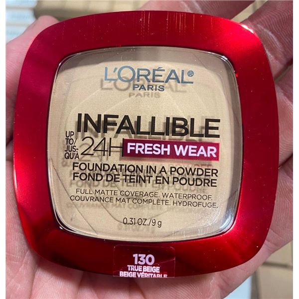 6 TINS OF LOREAL FOUNDATION IN A POWDER