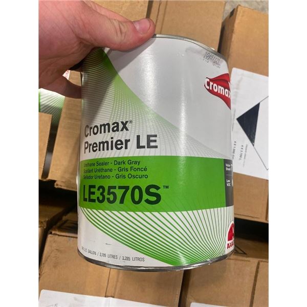 APPROX. 4G OF CROMAX DARK GREY URETHANE SEALER - CANS DENTED