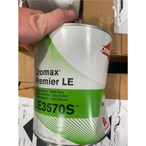 APPROX. 4G OF CROMAX DARK GREY URETHANE SEALER - CANS DENTED