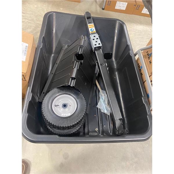 48X32IN LAWN MOWER TRAILER - LOOKS TO BE COMPLETE