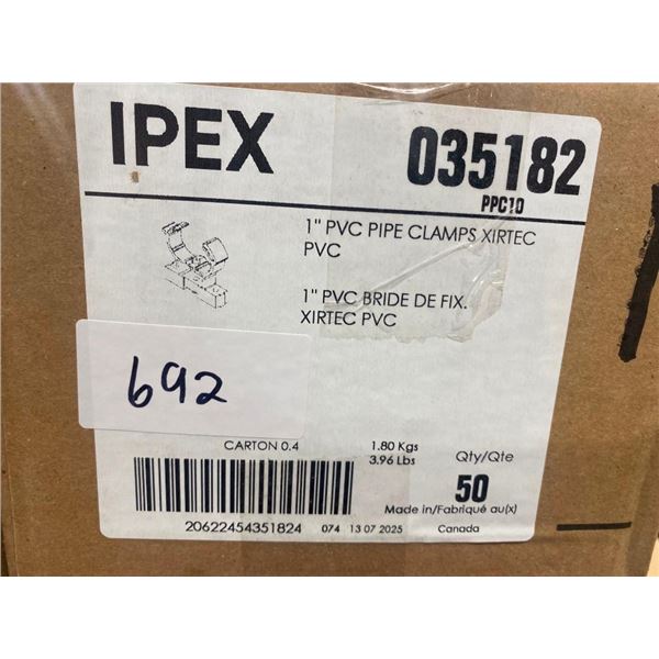 50 OF 1IN PVC PIPE CLAMPS