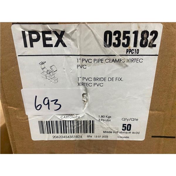 50 OF 1IN PVC PIPE CLAMPS