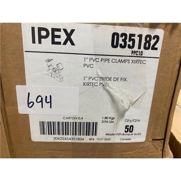 50 OF 1IN PVC PIPE CLAMPS