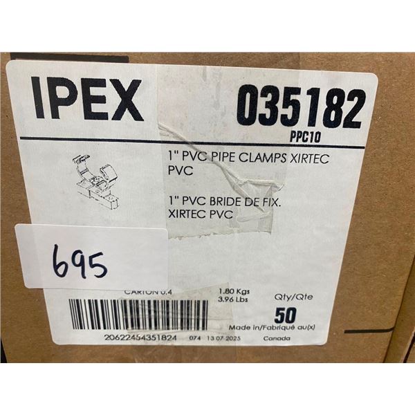 50 OF 1IN PVC PIPE CLAMPS