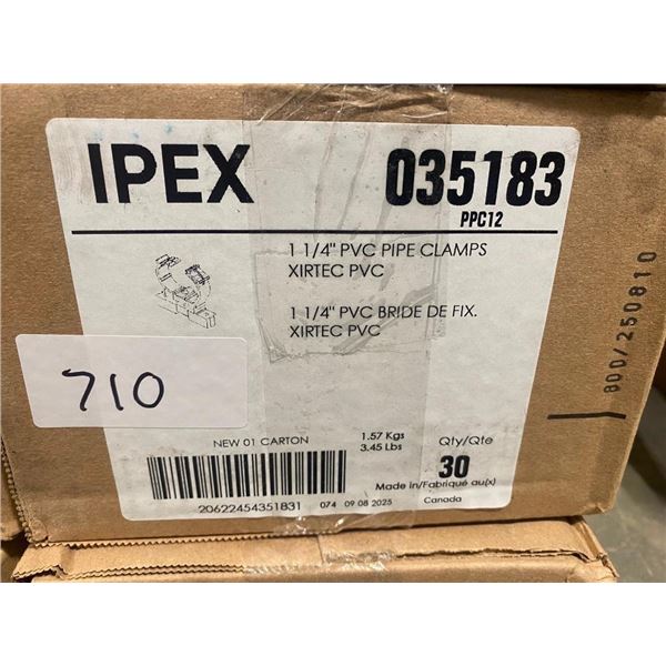 30 OF 1.25IN PVC PIPE CLAMPS