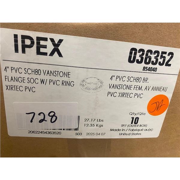 10 OF 4IN PVC VANSTONES