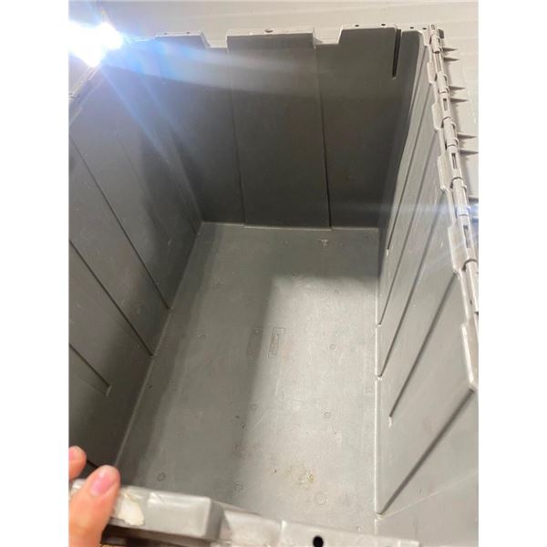 2 PLASTIC TOTES