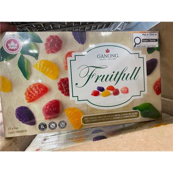 24 CASES OF FRUITFUL GANONG CANDY