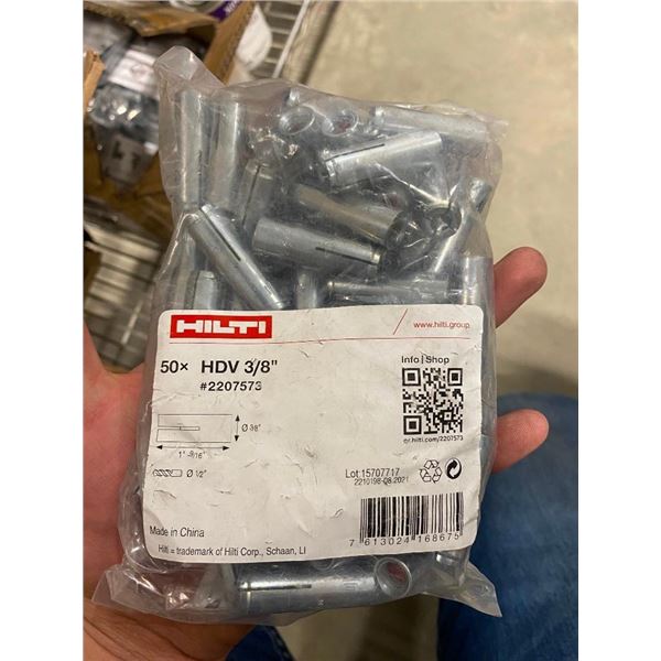 APPROX. 600 OF 3/8IN CONCRETE BOLT ANCHORS