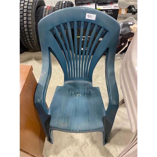 2 PLASTIC PATIO CHAIRS