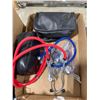 Image 1 : BOX LOT OF MEDICAL TOOLS AND STETHOSCOPES