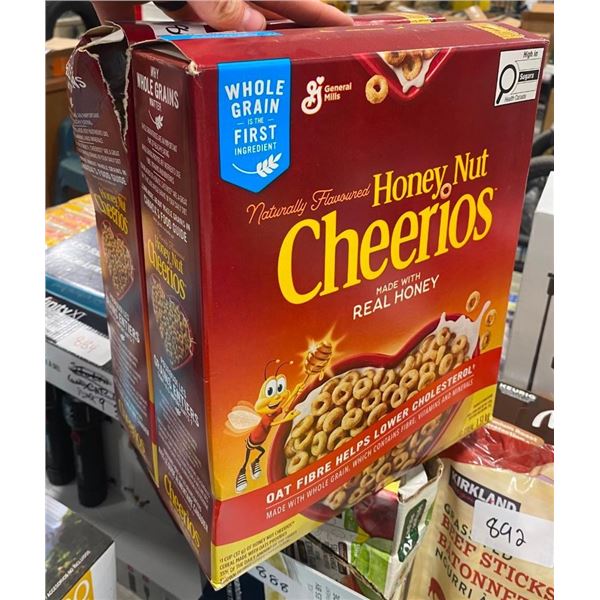 2 BOXES OF HONEY NUT CHEERIOS