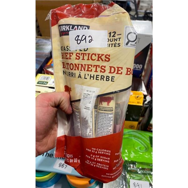 APPROX. 10 GRASS FED BEEF STICKS