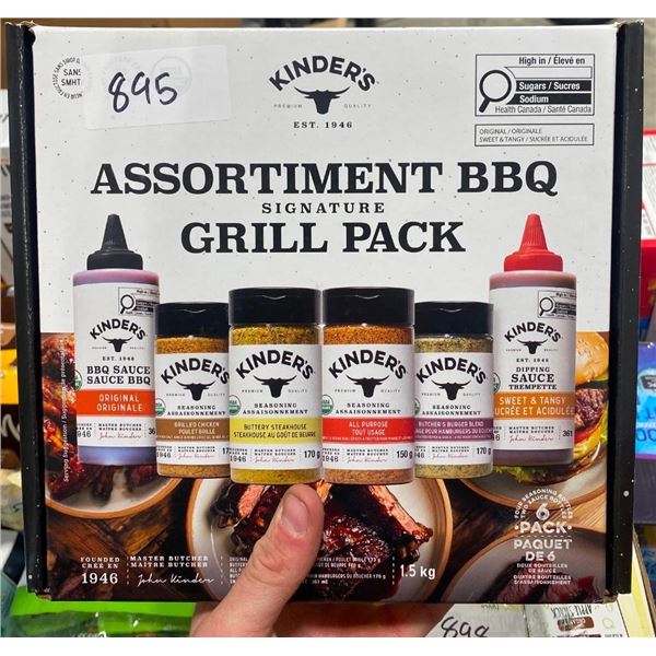 ASSORTED KINDERS BARBECUE SEASONING PACK