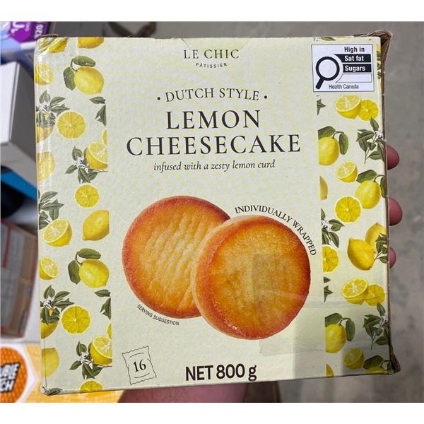 16 DUTCH STYLE LEMON CHEESECAKES