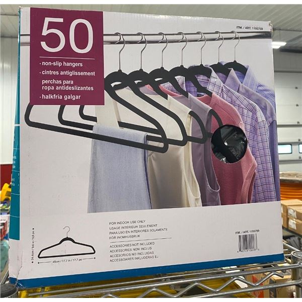 50 NON-SLIP HANGERS