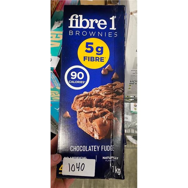 40 FIBRE1 BROWNIE BARS