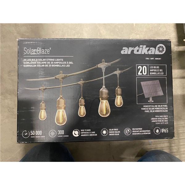 20 LED BULB SOLAR STRING LIGHTS