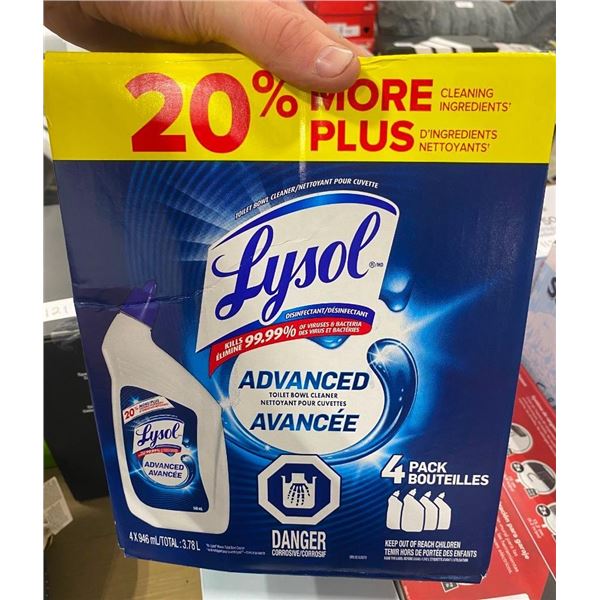 4 BOTTLES OF LYSOL TOILET BOWL CLEANER