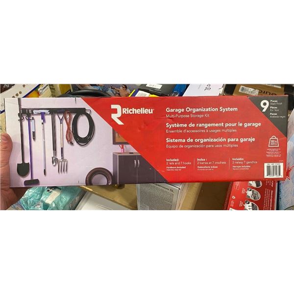 9PC GARAGE ORGANIZATION SYSTEM