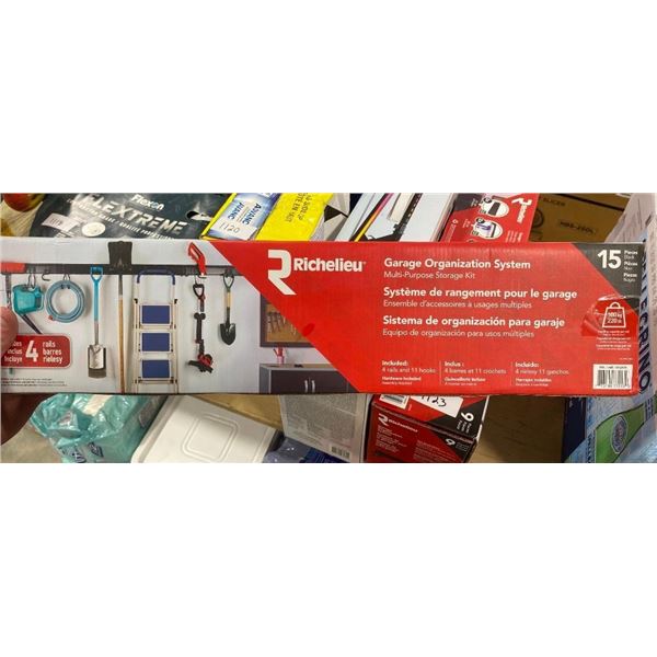 15PC GARAGE ORGANIZATION SYSTEM