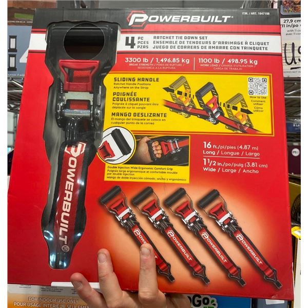 4PC RATCHET STRAP SET