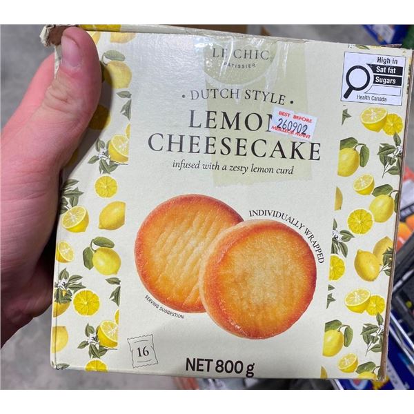 16 DUTCH STYLE LEMON CHEESECAKES