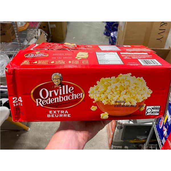 24 PACKS OF BUTTER POPCORN
