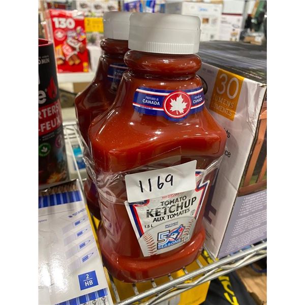 2 BOTTLES OF KETCHUP