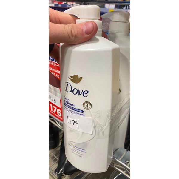 2 BOTTLES OF DOVE BODY WASH