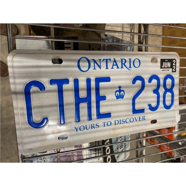 ONTARIO LICENSE PLATE
