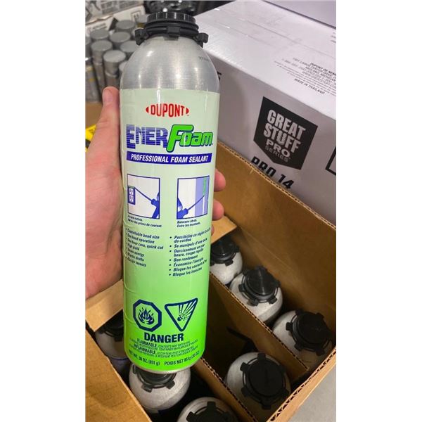 12 CANS OF FOAM SEALANT