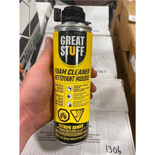 12 CANS OF SPRAY FOAM CLEANER