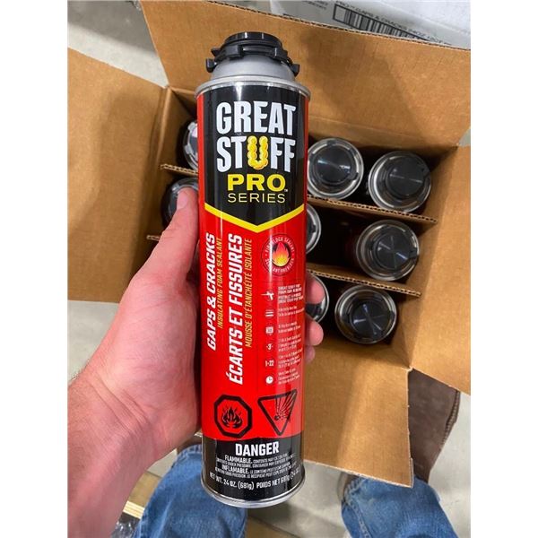 12 CANS OF FIRE RATED SPRAY FOAM SEALANT