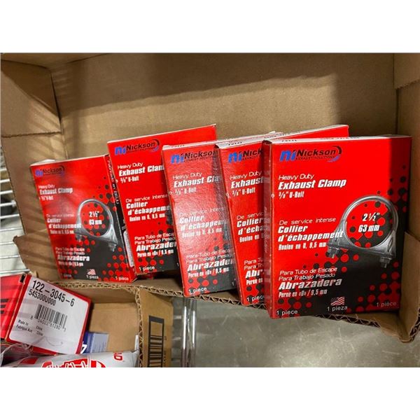 6 HEAVY DUTY EXHAUST CLAMPS