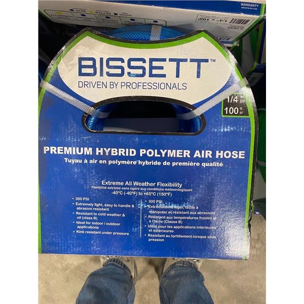 BISSETT 1/4INX100FT AIR HOSE - BLUE