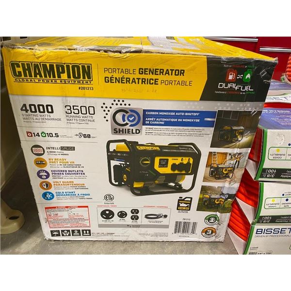 4000 STARTING WATT CHAMPION DUAL FUEL GENERATOR