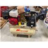 Image 1 : INGERSOLL RAND 30G GAS POWERED AIR COMPRESSOR WITH ELECTRIC START - NO BATTERY - DAMAGE SEEN IN PICS