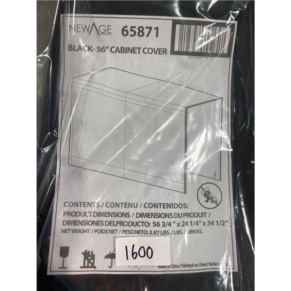 56IN BLACK CABINET COVER