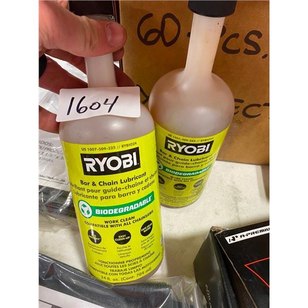 2 OF 24OZ OF RYOBI BAR AND CHAIN LUBRICANT