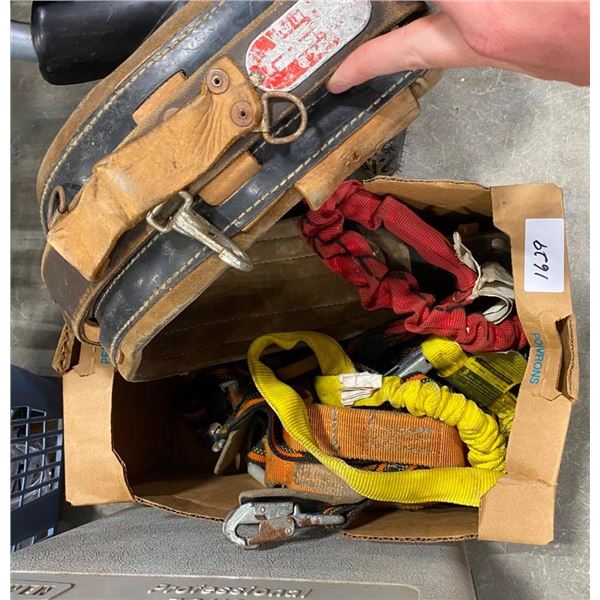 BOX LOT OF ASSORTED HARNESSES
