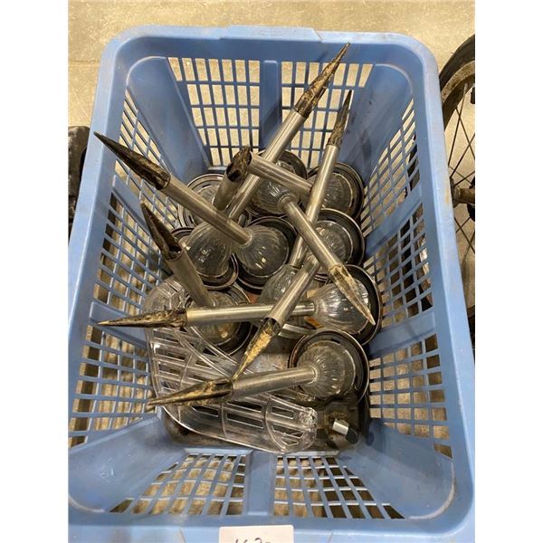 BOX LOT OF YARD LANTERNS