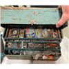 Image 1 : TOOL BOX WITH SOME ASSORTED HARDWARE