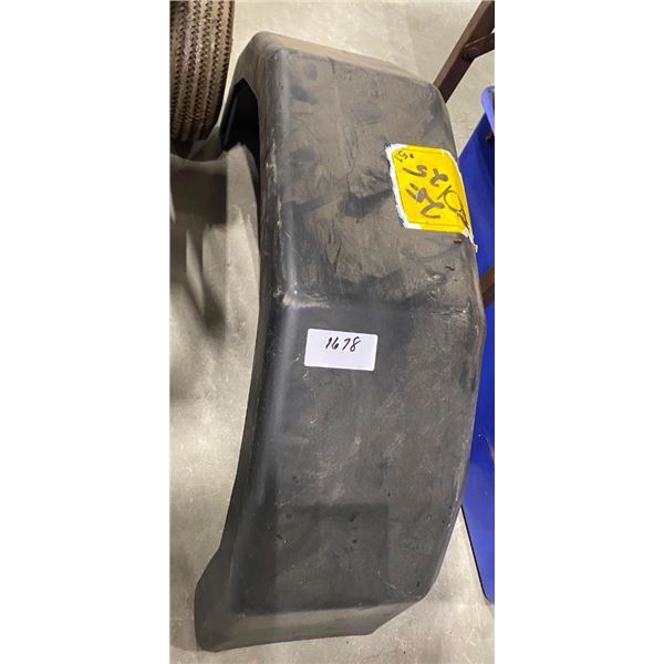 TWO SMALL SINGLE AXLE PLASTIC FENDERS