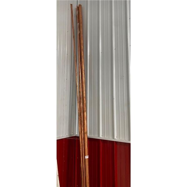 4 PCS OF ASSORTED 12 FT COPPER TUBING