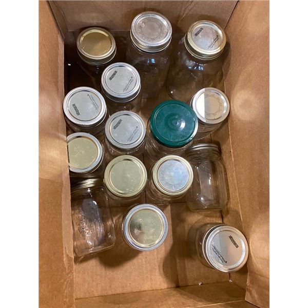 15 ASSORTED JARS WITH LIDS