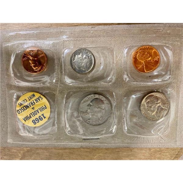 1968 PHILADELPHIA AND SAN FRAN MINT COIN SET