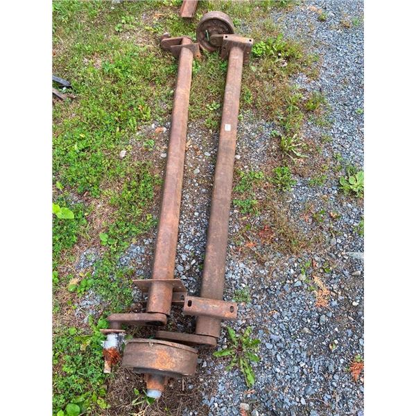 TWO TRAILER AXLES - 80IN
